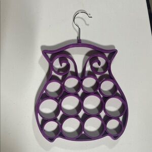 Purple Owl Scarf Hanger